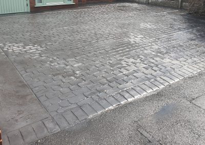 Pattern Imprinted Concrete Driveway in Maghull Merseyside