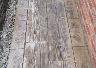 Pattern Imprinted Concrete Boardwalk