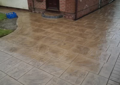 Pattern Imprinted Concrete Driveway 14