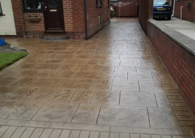 Pattern Imprinted Concrete Driveway 15