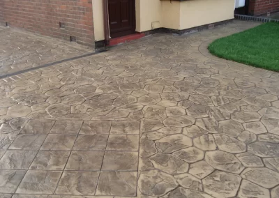 Pattern Imprinted Concrete Driveway 18
