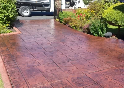 Pattern Imprinted Concrete Driveway 5