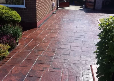Pattern Imprinted Concrete Driveway 6