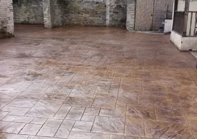 Pattern Imprinted Concrete Driveway 7