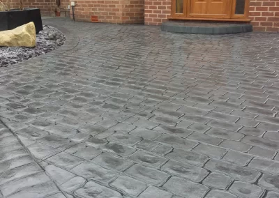 Pattern Imprinted Concrete Driveway 8
