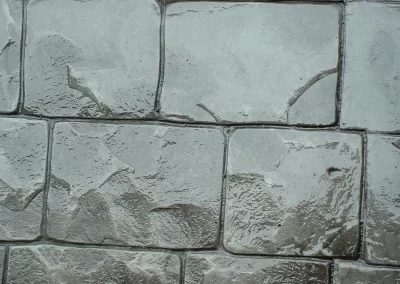 Pattern Imprinted Concrete Driveway London Cobble Close Up