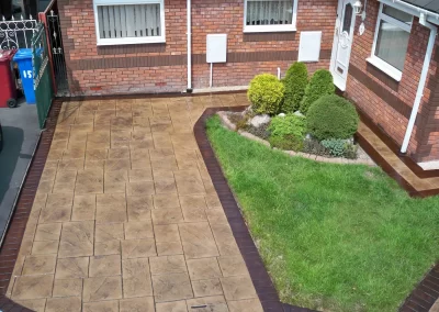 Pattern Imprinted Concrete Garden