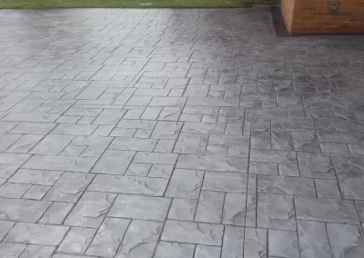Pattern Imprinted Concrete Path 4
