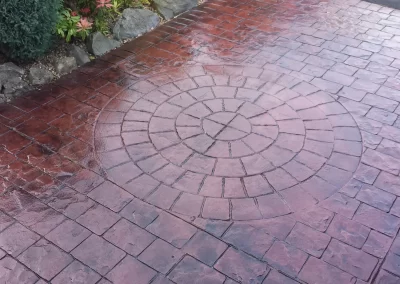 Pattern Imprinted Concrete Path 7