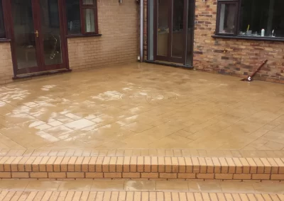 Pattern Imprinted Concrete Steps