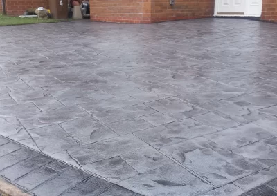 Pattern Imprinted Concrete courtyard