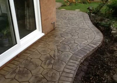 Pattern Imprinted Concrete driveway 19