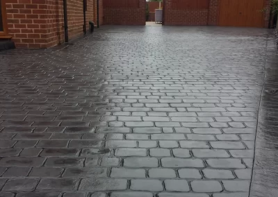 Pattern Imprinted Concrete driveway 9