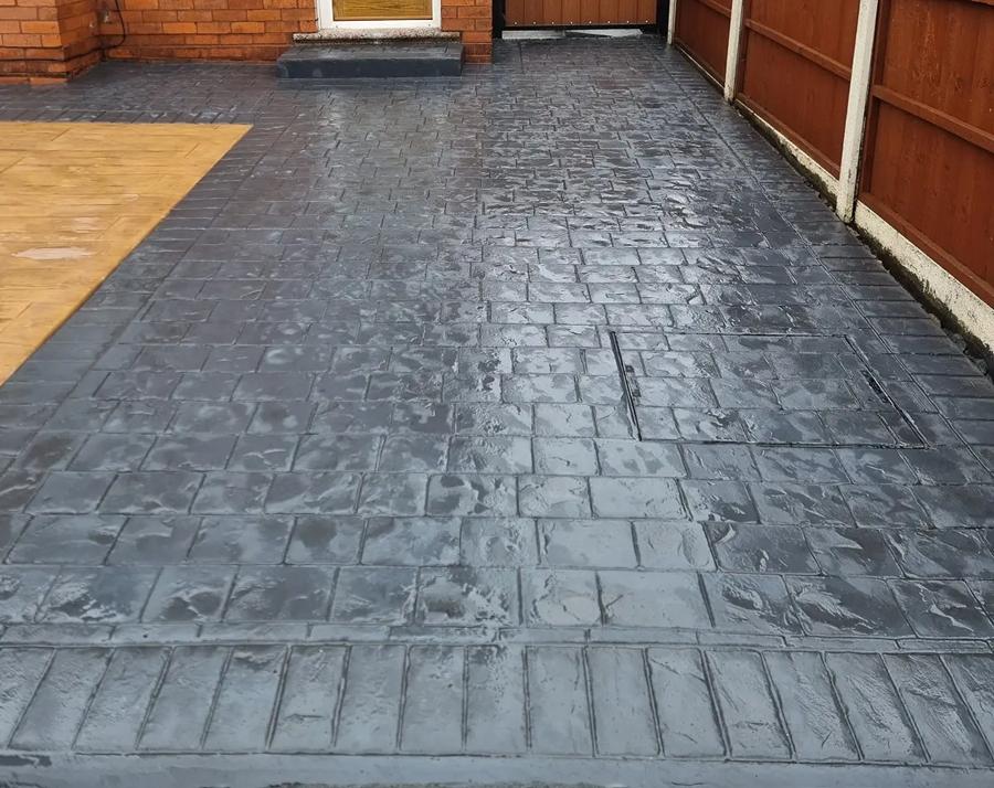 Imprinted Concrete Driveway (5) Imprinted Concrete Driveway