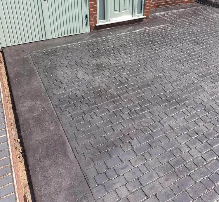 Imprinted Concrete Driveway (9) Imprinted Concrete Driveway