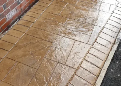 imprinted concrete Random Stone Styles