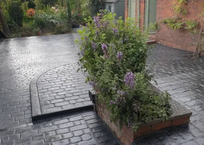 imprinted concrete cobble styles