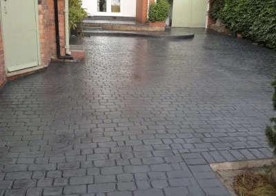 imprinted concrete cobble styles