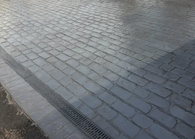 imprinted concrete cobble styles
