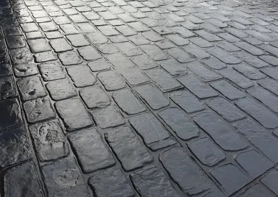 imprinted concrete cobble styles