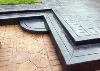 imprinted concrete Random Stone Styles