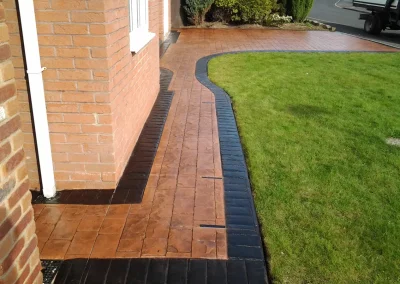 imprinted concrete cobble styles