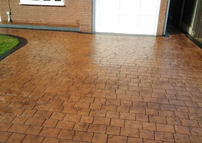 imprinted concrete cobble styles