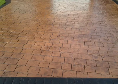 imprinted concrete cobble styles