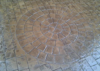 imprinted concrete cobble styles
