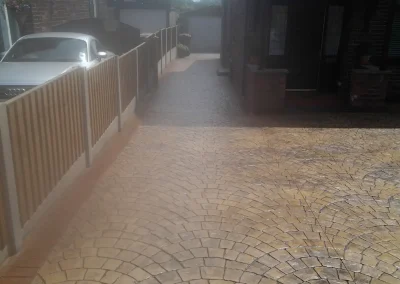 imprinted concrete cobble styles