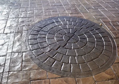 Pattern Imprinted Concrete Bespoke Features