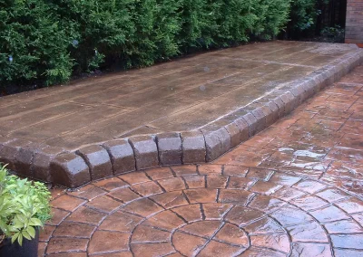 imprinted concrete cobble styles