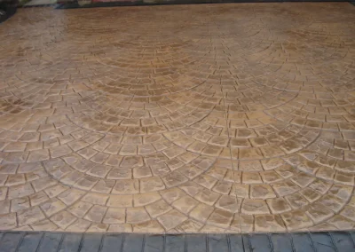 imprinted concrete cobble styles
