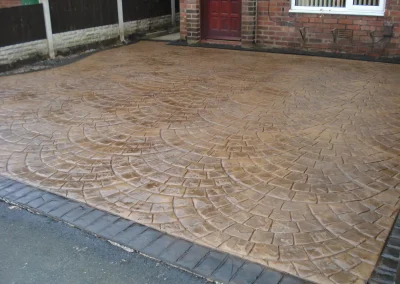 imprinted concrete cobble styles