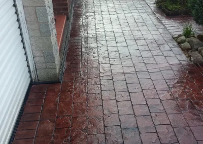 imprinted concrete cobble styles