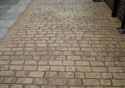imprinted concrete cobble styles