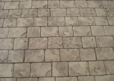 imprinted concrete cobble styles