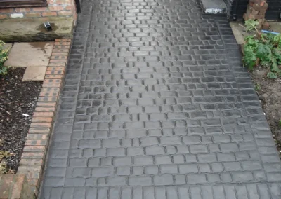 imprinted concrete cobble styles