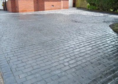 imprinted concrete cobble styles
