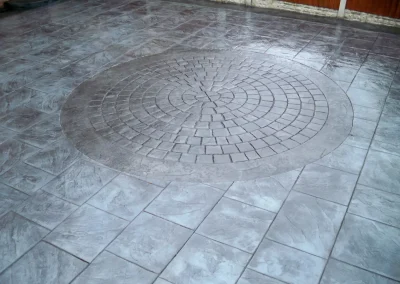 imprinted concrete cobble styles