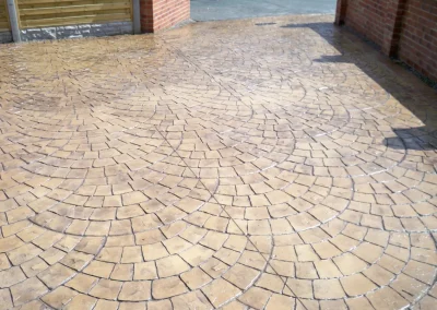 imprinted concrete cobble styles