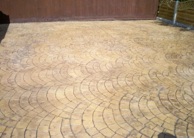 imprinted concrete cobble styles