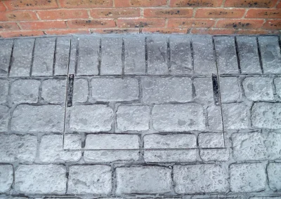 imprinted concrete cobble styles