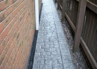 imprinted concrete cobble styles