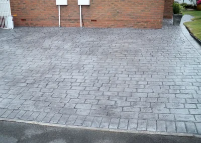 imprinted concrete cobble styles