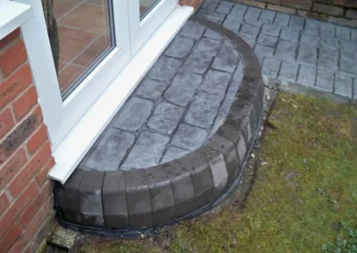 imprinted concrete cobble styles