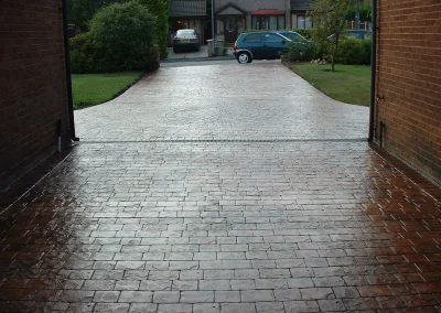imprinted concrete cobble styles