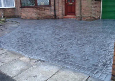 imprinted concrete cobble styles
