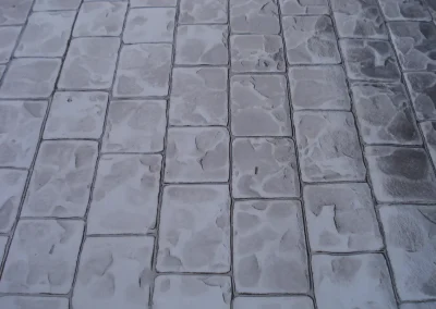 imprinted concrete cobble styles