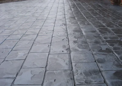 imprinted concrete cobble styles
